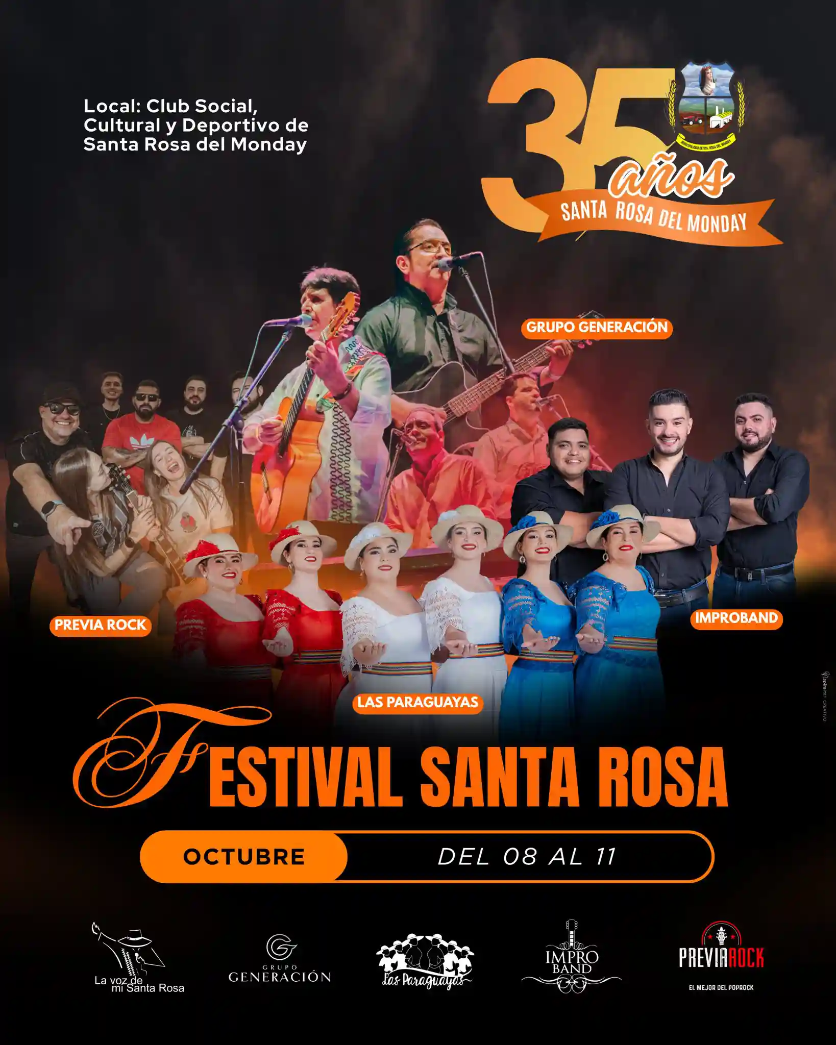 FESTIVAL SANTA ROSA para celebrar los 35 años de emancipación de nuestro querido distrito